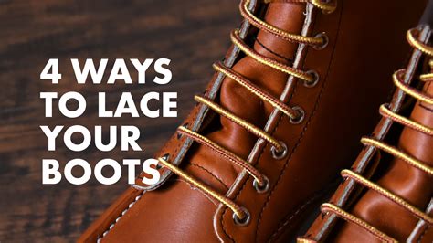 how to straight lace boots